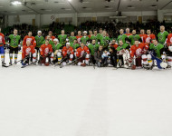 Humanitarni derbi hokejskih legend Olimpija vs Jesenice